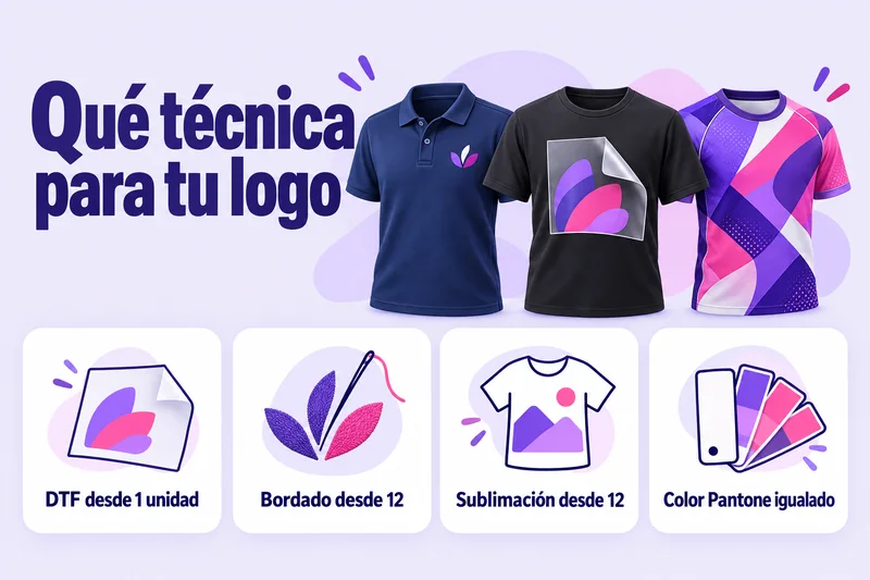 Diferencia entre DTF y sublimación, y cuándo conviene el bordado