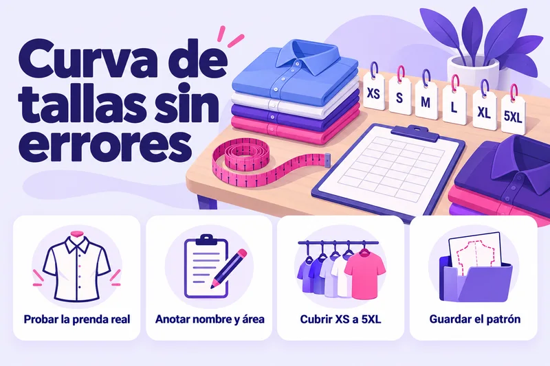 Curva de tallas de dotación: cómo armarla sin errores